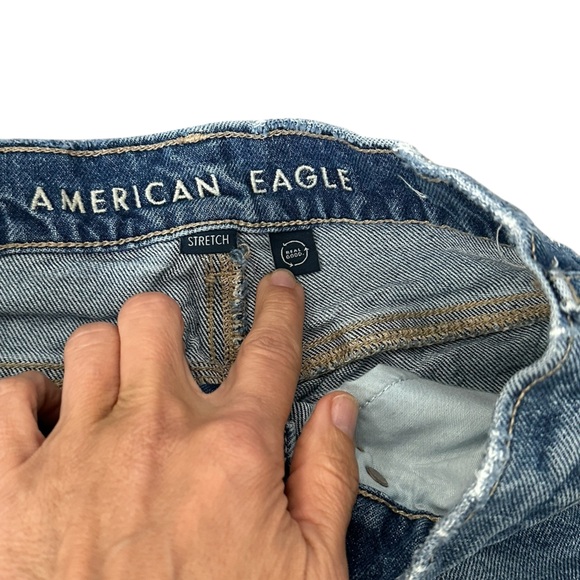 American Eagle Super High Rise Straight Sz 0 A295 - Picture 4 of 5